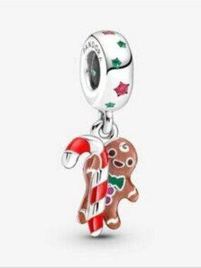 Authentic Pandora Gingerbread Man Dangle Charm